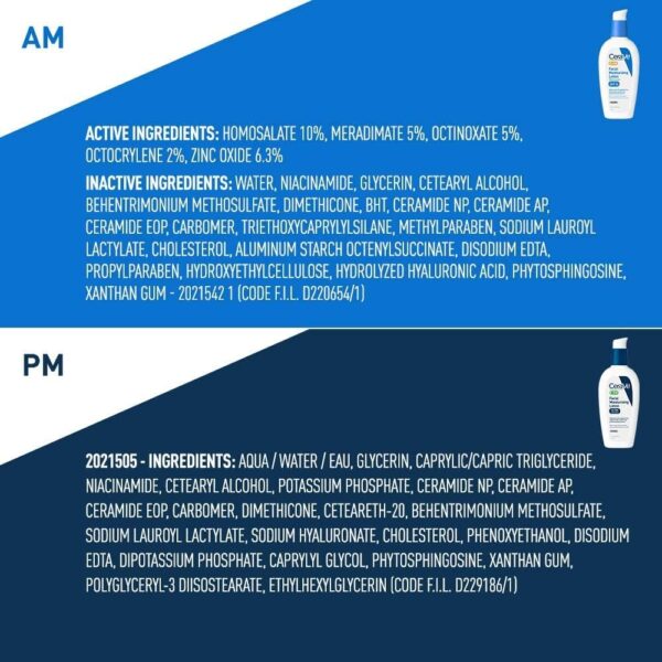 CeraVe Facial Moisturizing Lotion 3oz. AM/PM Bundle - Image 3